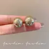 Pendientes de Perla con Textura Esférica Irregular Minimalista para Mujer, Pendientes Clásicos de Moda de Alta Gama para el Día a Día al por Mayor