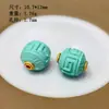 Magnesita natural Cuentas de castaño Accesorios de Ruyi de loto Plata 925 incrustada Semilla de pasión Turquesa mineral asociado productos semiacabados DIY