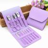 Conjunto de Manicure, Conjunto de Cortadores de Unha, Conjunto de Pinças para Unha, Bolsa Dobrável Estilo Maleta - Pacote Familiar