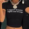 INS Camiseta de Manga Curta Europeia e Americana Feminina Tendência Verão Feminino Curta Slim Fit Versátil Estampa Hot Girl para Mulheres