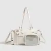 Bolsa Tote Transparente Estilo Anime Original para Niñas, Bolso Cruzado de Hombro de Gran Capacidad, Bolso Ita Boston de Moda
