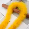 Tira de plumas planas de color directo de fábrica Tira de lana de pavo materiales de decoración manualidades regalo de Navidad DIY