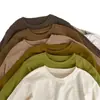 Nova Camisa de Algodão de Manga Longa para Meninos e Meninas - Cor Sólida de Alta Qualidade para Primavera e Outono Camada Base