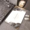 Alfombrilla de baño de diatomeas simple, absorbente, antideslizante, de secado rápido, resistente a las manchas, venta al por mayor