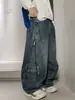 Pantalones vaqueros para niño, colección primavera y otoño, para niños de talla mediana a grande, estilo holgado y casual, colección de otoño, moda al por mayor