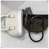 Bolsa Feminina Estilo Novo Clássico Retrô Transfronteiriça 2025 Versátil Multicor Padrão Crocodilo Bolsa de Mão Moda Bolsa Concha