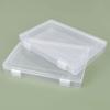 Caja de Embalaje de Plástico de 22cm Caja de Material para Piezas Rectangulares Archivero de Tarjetas Herrajes Exhibidor de Joyería Caja de Almacenamiento