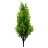 Ramas artificiales de pino y ciprés transfronterizas TEMU Amazon para plantación en suelo, plantas verdes en maceta, decoración de árbol de Navidad, paisaje de césped y jardín