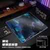Alfombrilla de ratón de cristal micrograbado bidimensional para e-Sports, Alfombrilla de cristal resistente a las manchas de alta gama para juegos de anime y uso en oficina