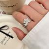 Anel Estrela de Diamante Cintilante Anel de Design de Nicho de Zircônia para Mulheres Anel Aberto Estilo Neutro Elegante Tendência
