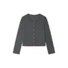 Cárdigan de Lyocell Tencel Acetato Lino para Mujer en Stock, Chaqueta Ligera Transpirable de Verano con Botones, Top de Manga Larga