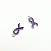 Colgante de Lazo de Cinta de Corazón Transfronterizo Venta al por Mayor Accesorios para Pulseras Collares DIY Colgante de Aleación con Goteo de Aceite