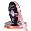 Fita de Poliéster Unilateral de 1cm Cor Sólida Fita de Cetim Material para Embrulho de Presente de Buquê Laço Decoração de Bolo