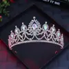 Corona de Novia Europea y Americana Tocados de Corona de Princesa con Pedrería Accesorios para el Cabello Estilismo de Boda Vestido Corona de Cumpleaños Regalo de Navidad