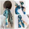 Bufanda de Seda de Moda que Combina con Todo Cinturón para el Cabello Estilo Chino Lazo Bolsa Cinturón Decorativo Primavera y Verano Nuevo Estilo Bufanda Larga Estrecha Fina