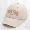Chapéu infantil de comércio exterior boné de tendência de rua boné de rede com letra BOSTON boné de beisebol para bebê chapéu de sol de verão