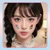 Pegatinas Faciales de Maquillaje de Dibujos Animados Camuflaje Pegatinas de Tatuaje Coloridas Pegatinas Faciales para Brazos de Niños Hombres y Mujeres Patrones Impermeables de Larga Duración