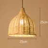 Lámpara de araña para restaurante en stock, nueva lámpara tejida de bambú japonés estilo Zen chino, linterna para casa de té, restaurante de hot pot, lámpara de comedor de arte de bambú