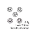 13x13x6mm 0.8g Plata Antigua Accesorios DIY Componentes para Joyería Directo del Fabricante Tapacoronas y Soportes de Flor