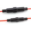 Carcasa de fusible de 5 x 20 mm con cable de 6 x 30 mm, tubo de seguridad, carcasa de nailon, arnés de cableado ignífugo, portafusibles
