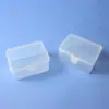 Caixa de Plástico Transparente PP para Desktop para Acessórios de Ferramentas, Peças, Máscaras, Caixa à Prova de Poeira com Tampa Flip-Top, Caixa de Exibição para Classificação de Amostras de Ferramentas