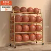 Rack de Armazenamento de Basquete Escola Jardim de Infância Rack de Basquete Móvel Rack de Bolas para Exterior Voleibol Futebol Rack de Armazenamento de Basquete