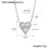 Xinyi Xinchao Maravilloso Juego de Joyería de Collar y Pulsera de Amor con Flor de Doble Capa y Diamantes Acero de Titanio Chapado en Oro Verdadero de 18K