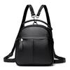 Mochila escolar multifuncional para faculdade, mochila pequena de compras, bolsa de ombro, camada superior, bolsa feminina de couro de vaca, mochila feminina de couro genuíno