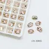 Pedras de Strass Octogonais Longas Dongzhou 4*6mm para Nail Art, Pedras de Strass Octogonais Retangulares com Fundo Pontiagudo, Pedras de Strass para Nail Art DIY, Decorações Super Brilhantes para Nail Art