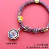 Pulsera tejida a mano estilo Tíbet con Cinco Deidades de la Riqueza, Pulsera Thangka, Colgante Ojo del Dharma del Dios de la Riqueza, Pulsera de Hilo Rojo con Cascabel