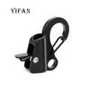 Gancho de Cuerda de Acero Inoxidable Negro, Gancho de Resorte Rápido para Defensa de Cuerda, Gancho de Anclaje Deslizante Ajustable
