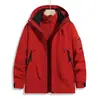 IZEXX Marca de Moda Chaqueta Cortavientos para Exteriores Unisex Doble Cremallera Logo Personalizable Forro Polar de Invierno Chaqueta Engrosada Pareja