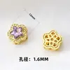 Acessórios DIY de Cristal Cor-Preservante Cor Cobre Banhado a Ouro Estrela Gordinha Pentagrama Trevo Anel Pulseira de Rosto Acessórios de Contas