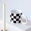 Caneca de Celebridade da Internet, Caneca Azul Klein de Aparência Sofisticada, Cerâmica Criativa com Alça Grande, Caneca de Café Souvenir