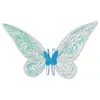 Alas decorativas para niños y adultos de nueva llegada transfronterizas con luces, accesorios para actuaciones de festival, alas de mariposa coloridas plegables
