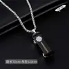 Collar de Acero de Titanio para Hombre, Colgante de Letra de Moda Hip-Hop, Cadena para Suéter Estilo Coreano, Collar Largo Estilo Lujo Ligero, Venta al por Mayor de Joyería