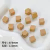 8mm Perforación Oblicua Pintada Cuadrado Pequeño Acrílico Cuentas Sueltas DIY Cadena de Teléfono Móvil Llavero Colgante para Bolsos Material Accesorios de Joyería