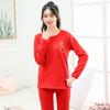 Ropa y Pantalones de Otoño para Niños y Niñas con Forro Polar Rojo Vida Año Pijamas Ropa para el Hogar Otoño e Invierno Ropa Interior Térmica Juvenil