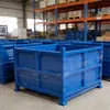 Caja de material de metal pesado directa de fábrica caja de chatarra caja de transporte caja de hierro apilable caja de vuelco caja de vuelco plegable alta