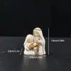 Presépio de Natal Transfronteiriço Sagrada Família Decorações Festivas para Casa Mesa Artesanato em Resina Enfeites
