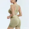 Comércio Exterior Transfronteiriço Colete Esportivo Fitness Feminino Cintura Alta Levanta Bumbum Body Bumbum Pêssego Roupa de Yoga Esportiva