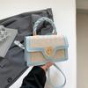 Bolso Nicho Texturizado Bolso de Mano para Mujer 2025 Nuevo Estilo Moda Bolso de Hombro Cruzado Fragancia Pequeña Lujo Ligero