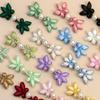 Botón de Placa Cheongsam Hengmeihe Estilo Nacional Perla de Alto Brillo Botón Hecho a Mano Tendencia Nacional Bermellón Ciruela Dinastía Han Accesorios Decorativos
