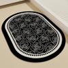 Tapete de Piso para Baño Tierra de Diatomeas Absorbente Suave Tapete Puerta Baño Inodoro Alfombra Antideslizante Hogar Secado Rápido Tapete para Pies Personalización