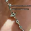 Pulsera Exquisita de Estrella de Zirconia Estilo Francés para Mujer, Pulsera de Estrella de Diamante de Alto Carbono Súper Brillante y Deslumbrante, Joyería de Estrella Elegante y de Moda