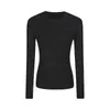 Camiseta base de algodón modal para mujer, cuello redondo, hombros normales, manga larga, nuevo modelo otoño e invierno 2026, alta elasticidad, corte ajustado, adecuada para capas, disponible para venta al por mayor