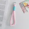 Cordón Colorido para Teléfono Móvil Dopamina Llavero para Cámara Cuerda de Muñeca Antipérdida Cuerda para Bolsa de Vaso de Agua Cordón Corto Tejido