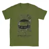 Camiseta Masculina Aliexpress Transfronteiriça Empresa Cápsula Nave Espacial Camiseta Engraçada Manga Curta Anime Deslumbrante