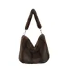 Bolsa de Pelúcia Outono/Inverno 2026, Bolsa Tote de Ombro Grande Capacidade para o Dia a Dia de Mulheres, Bolsa de Pelo de Alta Qualidade para o Ombro, Transfronteiriça