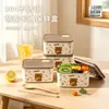 Marmita de aço inoxidável 304 personalizada, recipiente para alimentos, utensílios de mesa, seguro para micro-ondas, autêntico, selado e à prova de vazamentos